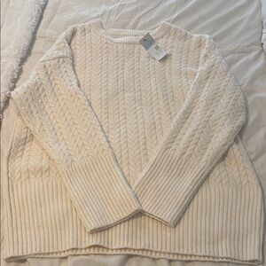 Cozy Cream Cable Knit Sweater